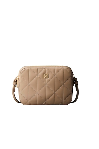 Quılted Camera Bag Desert Taupe