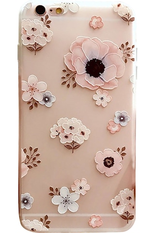 Suofeng Tpu Mat Kapak İphone Uyumlu 6/7/8/x/xs/xr/xs Max/11/11 Pro/11 Pro Max İçin Pembe Çiçek Desenli, Şok Emici, Tam Korumalı, Anti-kayma Telefon Kılıfı