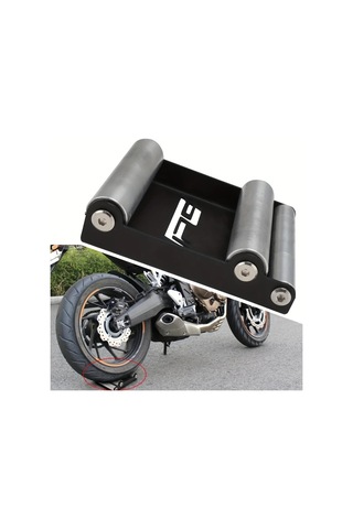 Motion003 Motosiklet Teker Silindiri Standı Siyah Lastik Temizleme Zinciri Yağlama Silindiri Tekerlek Spinner Standı Bisiklet Lastiği Genişliği 180mm