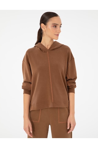 Pierre Cardin Kadın Kahverengi Sweatshirt 50290985-vr029