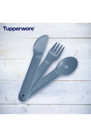 Kaşık Bıçak Çatal Mavi Servis Seti Mavi