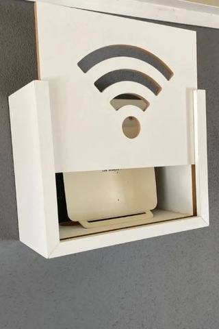 Duvar Düzenleyici Mdf Modem Saklama Kutusu