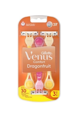Gillette Venus 3 Tek Kullanımlık Tıraş Makinesi, Kadın, 3 Ejderha Meyvesi Kokulu Tıraş Makinesi