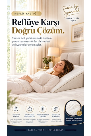 Reflü Destek Yastığı Beyaz