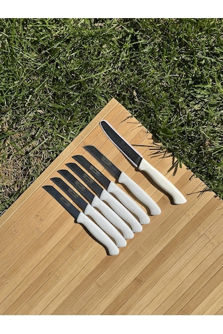 Solingen Beyaz Set- 6'lı Meyve Bıçağı+1 Sebze Bıçağı-243 Beyaz