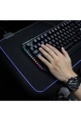 Mousepad Siyah Led Işıklı 80 30