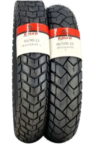 Ralco Tyres 90/100-10 Ve 90/90-12 Tl Dubleks Lastik Set