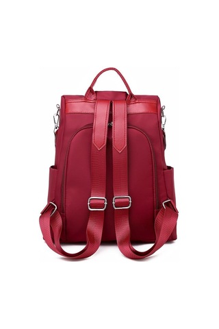 Kırmızı Yogodlns Nakış Dragonfly Su Geçirmez Sırt Çantası Kadın Oxford Omuz Çantası Rahat Seyahat Sırt Çantası Sırt Çantası Kırmızı