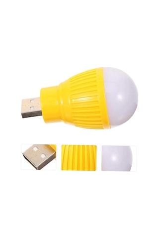 Powermaster Pm-34389 Usb Beyaz Gece Lambası Mini Ampul Aydınlatma Çok Renkli