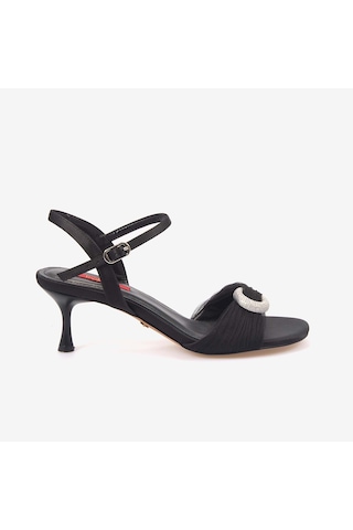 Rouge Kadın 7,5cm Topuklu Sandalet 1168 siyah