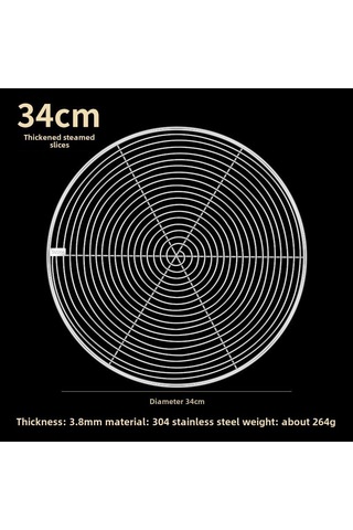 Monyee 34cm Gıda Grubu 304 Paslanmaz Çelik Kalın Dampal Kağıdı - Ev Ve Ticari Kullanıma Uygun, Kolay Temizlenir, Çok Fonksiyonlu Mutfak Aleti