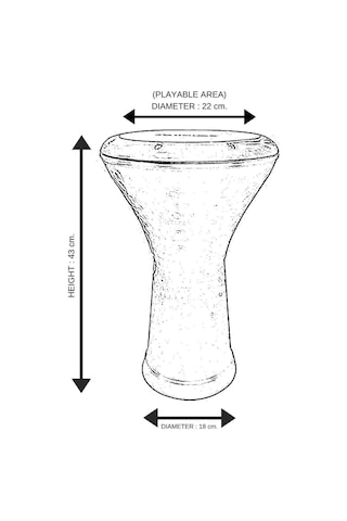 Masterwork Mısır Darbuka Siyah Işlemeli-9028916545973