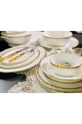 Prouna Antique Gold 72 Parça Yemek Takımı