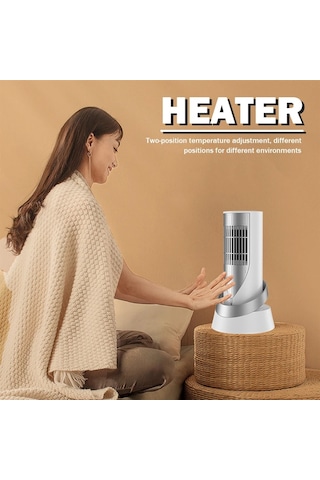 Jialan Jl Masaüstü Sıcak Havalı Isıtıcı İki Dişli Isınma Fan 1200W