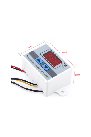 Springsun Ac220v Dijital Sıcaklık Kontrol Cihazı -50 C/+110 C Aralığı 0.1 C Hassasiyetli Abs Kasa Su Geçirmez Prob