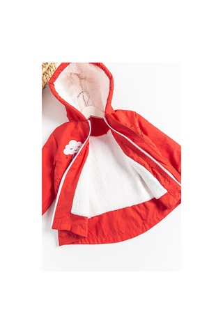 Baby&Kids Gökkuşağı İşlemeli Peluş Astarlı Kız Çocuk Mont 001