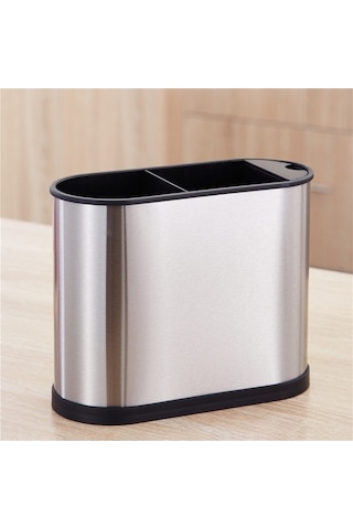 Dancemonkey Paslanmaz Çelik Küçük Mutfak Ev Sofra Saklama Kutusu Gri