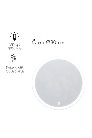 Oriz 80 Cm Led Ayna Renksiz