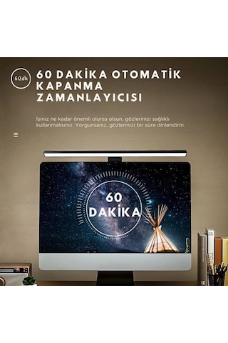 Powermaster Pm-29315 Asimetrik Göz Koruyucu Monitör Işık Barı 51cm 3 Renk Modlu
