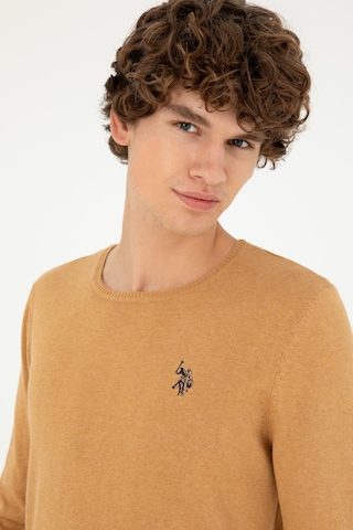 U.S. Polo Assn. U.s. Polo Assn. Erkek Camel Melanj Kazak /triko 50293505-vr122