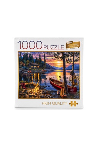 1000 Parça Gizemli Kamp Ateş Manzarası Puzzle 48 X 68 Cm Yüksek Baskı Kaliteli Puzzle