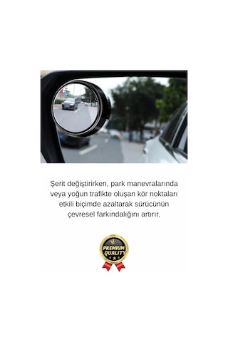 Özel Üretim Maksimum Görüş Artıran İç Bükey Ayarlanabilir Araba Kör Nokta Ayna Seti 2 Adet