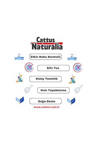 Cattus Naturalia Ceviz Kabuğundan Yapılmış Doğal Kedi Kumu 5 x 6 L