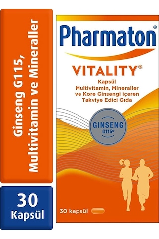 Pharmaton Vitality 30 Tablet + Pharmaton Vitality 60 Kapsül
