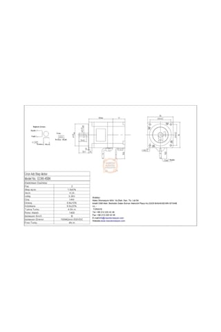 Frenli Step Motor 4.5 Nm Eo86-45bk Nema34 12.7 Mm Mil Jkon-tek