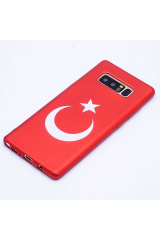 Galaxy Uyumlu Note 8 Zore Bayrak Silikon Kılıf