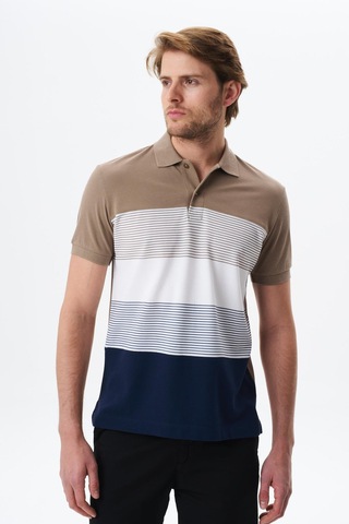 AR-MA Arma Erkek Regular Fit Çok Renkli % 100 Pamuk Pike Polo Yaka Tişört Y29374355002 Gri
