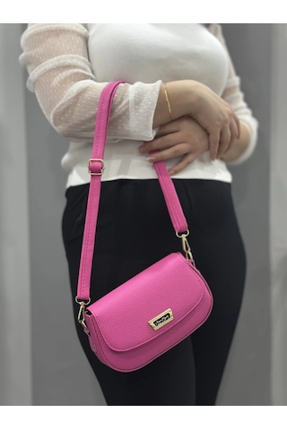 Biçomi Pembe Cilt Jessi Çanta Pembe