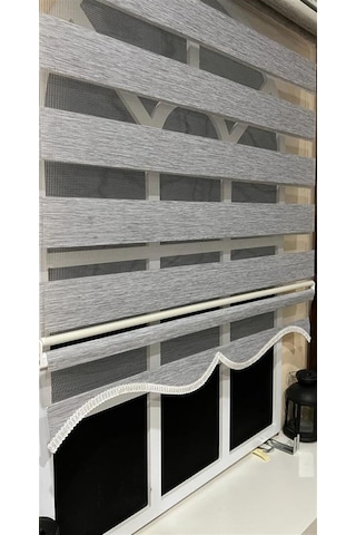 Zebra Stor Perde Gri Alüminyum Kasa Stb-400-v04