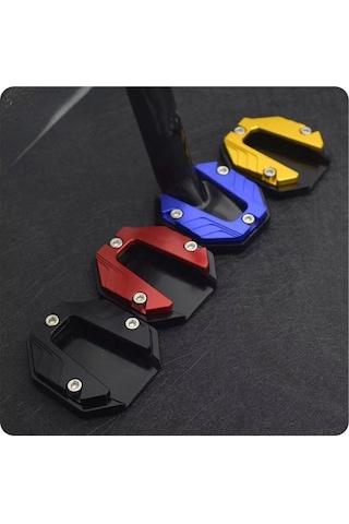 Kırmızı Alüminyum Alaşım Genişletilmiş Tek Ayak Dayanağı Pedi, Elektrikli Araçlar, Motosikletler Ve Bisikletler İçin Evrensel