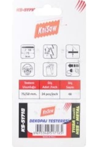 Knisaw Ks51718 Dekupaj Testere Bıçağı