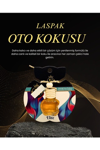 Laspak Elıt Rahatlatıcı Ferah Uzun Sure Kalıcı Araç Kokusu 8 Ml 1 Adet