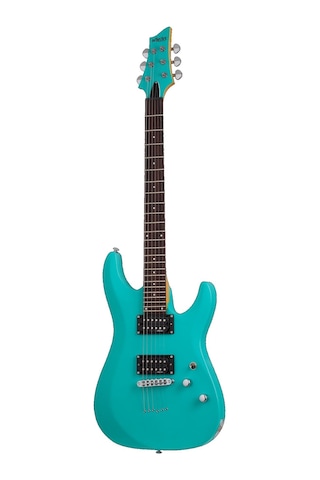 Schecter C-6 Deluxe Elektro Gitar Satin Aqua