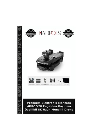 Premium Elektronik Manzara 4drc V28 Engelden Kaçınma Özellikli 8k Uzun Menzilli Drone