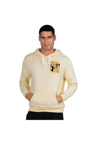 Kappa Erkek Sweatshirt Authentic Graphik Vincent Tk Fleece 341H5W Bej