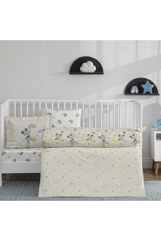 Taç Lisanslı Disney Mickey Mouse Dream Baby Pamuk Bebek Nevresim Takımı 000000001000050722