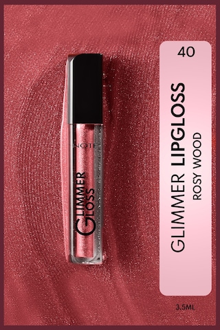 Note Cosmetics Glimmer Gloss Işıltılı Nemlendirici Dudak Parlatıcısı - 40 Rosy Wood