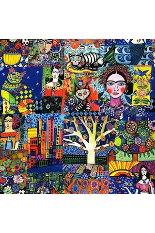 Döşemelik Kumaş Dijital Baskı Frida Kahlo Desen