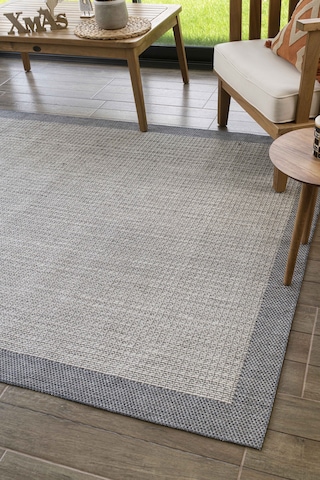 Konfor Sisalux 3092 Gri Jüt Tabanlı Modern Dokuma Kilim Sisal Hasır Halı Gri