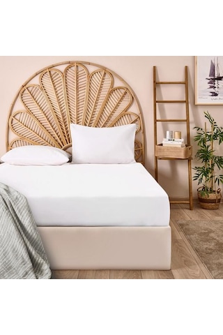 Evidea Soft Tek Kişilik Lastikli Çarşaf - Beyaz - 100x200 Cm Beyaz