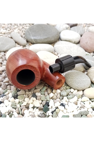 Falconetti 9 MM Maun Eğik Sap Ahşap Pipo Py59