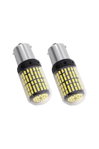 144 Led Tek Duy Oto Led Ampülü Beyaz Güçlü Işık Tak Kullan 2 Adet