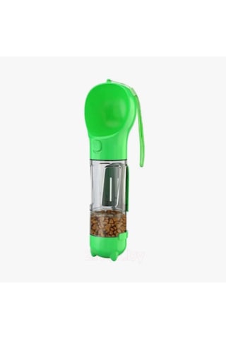 Petinka Kedi Köpek Suluğu Taşınabilir Hazneli Mama Kaplı Kaka Poşetli 300 ML