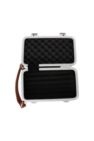 Quantum Seyahat Tipi 5 Taşıma Kordonlu Siyah Humidor Puro Kutusu - Trz3008