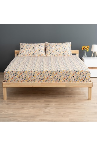 Soley Liberty %100 Pamuklu Çift Kişilik 160 X 200 Lastikli Çarşaf Seti 001