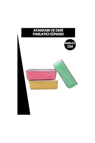 Tempo Naturel Ayakkabı ve Deri Parlatma Süngeri Siyah